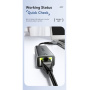 ESSAGER 2v1 ethernet redukcia - RJ45 na USB-C / USB-A - sivá