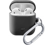 Cellularline Bounce ochranný obal s karabínou pre AirPods 1 / 2 - čierny