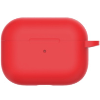 Pogumovaný silikónový obal pre AirPods Pro – červený