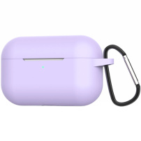 Silikónový obal s&nbsp;karabínou pre AirPods Pro – fialový
