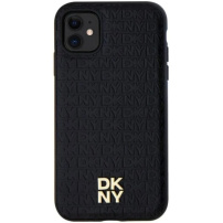 DKNY Repeat Pattern Stack Logo kryt s MagSafe pre iPhone 11 - čierny