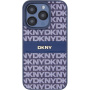 DKNY Repeat Pattern Tonal Stripe kryt na iPhone 14 Pro Max - tmavomodrý