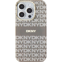 DKNY Repeat Pattern Tonal Stripe kryt s MagSafe pre iPhone 13 Pro Max - béžový