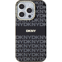 DKNY Repeat Pattern Tonal Stripe kryt s MagSafe pre iPhone 13 Pro Max - čierny