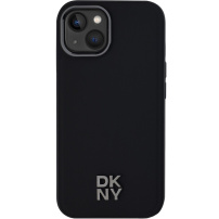 DKNY Stack Logo kryt s MagSafe pre iPhone 15 - čierny