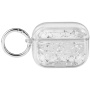 Transparentný obal s trblietkami pre AirPods Pro - číry
