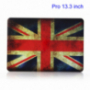 Ochranný plastový obal / kryt pre MacBook Pro 13" A1278 - retro vlajka UK