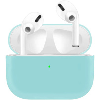Ultratenký silikónový obal pre AirPods Pro – azúrový