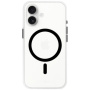 FIXED MagPurity transparentný kryt s čiernym MagSafe pre iPhone 16 Plus - číry