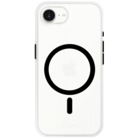 FIXED MagPurity transparentný kryt s čiernym MagSafe pre iPhone 16e / 17e - číry