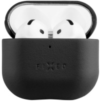 FIXED PodsLeather kožený obal pre AirPods 4 / 5 - čierny