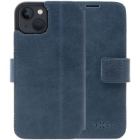 FIXED Profit kožené flipové puzdro pre iPhone 13 - modré