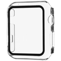 FIXED Pure ochranné puzdro s temperovaným sklom pre Apple Watch 40mm - číre