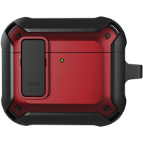Super odolný obal s karabínou pre AirPods 4 / 5 - červený