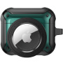2v1 superodolný ochranný obal pre AirPods 3 / AirTag 1 / 2 - zelený