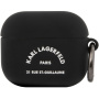 Karl Lagerfeld Rue St Guillaume silikónový obal pre AirPods 3 - čierny