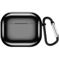 Ochranný metalický obal pre AirPods 3 - čierny