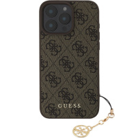 Guess 4G Charms kryt pre iPhone 16 Pro Max - hnedý