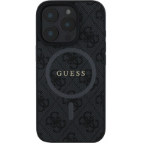Guess 4G Colored Ring kryt s MagSafe pre iPhone 16 Pro Max - sivý