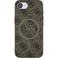 Guess 4G Colored Ring kryt s MagSafe pre iPhone 16e / 17e - hnedý