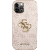 Guess 4G Metal Logo kryt pre iPhone 12 Pro Max - ružový