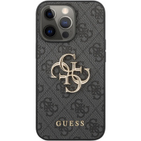Guess 4G Metal Logo kryt pre iPhone 13 Pro Max - sivý
