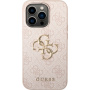 Guess 4G Metal Logo kryt pre iPhone 15 Pro - ružový