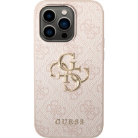 Guess 4G Metal Logo kryt na iPhone 15 Pro Max - ružový