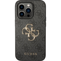 Guess 4G Metal Logo kryt pre iPhone 15 Pro Max - sivý