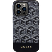 Guess G Cube kryt s MagSafe na iPhone 15 Pro - čierny
