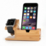 Drevená dokovacia a nabíjacia stanica / stojan pre Apple Watch 38mm / 42mm a iPhone 7 / 7 Plus / 6S / 6S Plus / 6 / 6 Plus / 5 / 5S / 5C