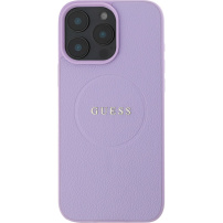 Guess Grained Classic Logo kryt s MagSafe pre iPhone 16 Pro Max - fialový
