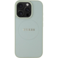 Guess Grained Classic Logo kryt s MagSafe pre iPhone 16 Pro Max - zelený