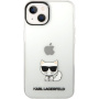 Karl Lagerfeld Choupette Logo kryt pre iPhone 14 Plus - číry