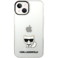 Karl Lagerfeld Choupette Logo kryt pre iPhone 14 Plus - číry