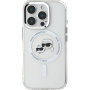 Karl Lagerfeld IML K&CH Heads Metal Frame kryt s MagSafe pre iPhone 16 Pro - číry