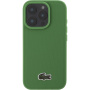 Lacoste Iconic Petit Pique Woven Logo kryt s MagSafe pre iPhone 16 Pro Max - zelený
