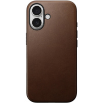 Nomad Modern Leather kožený kryt s MagSafe pre iPhone 16 - hnedý