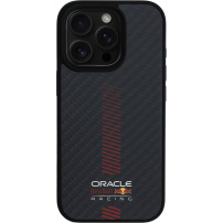 Oracle Red Bull Racing Carbon Powerbar kryt s MagSafe pre iPhone 16 Pro Max - čierny