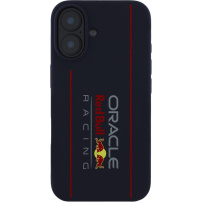 Oracle Red Bull Racing Vertical Logo silikónový kryt s MagSafe pre iPhone 16 - tmavomodrý