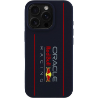 Oracle Red Bull Racing Vertical Logo silikónový kryt s MagSafe pre iPhone 16 Pro Max - tmavomodrý