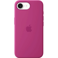 Originálne Apple silikónový kryt pre iPhone 16e / 17e - fuchsiový