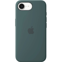 Originálne Apple silikónový kryt pre iPhone 16e / 17e - jazerno zelený