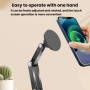 P74 otočný polohovateľný magnetický stojanček pre iPhone - čierny