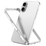 Ochranný rámček pre iPhone 16 - strieborný