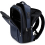 COOLBELL CB-8308 batoh s externým USB portom a zámkom zipsov pre iPad / MacBook do 17" - tmavomodrý