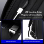 COOLBELL CB-8308 batoh s externým USB portom a zámkom zipsov pre iPad / MacBook do 17" - tmavomodrý