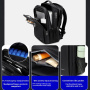 COOLBELL CB-8308 batoh s externým USB portom a zámkom zipsov pre iPad / MacBook do 17" - tmavomodrý