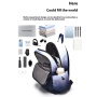 YS3588 ľahký batoh s farebným prechodom pre iPad / MacBook do 16" - sivý