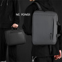 WEPOWER W-1331 2v1 batoh a taška s externým USB portom pre iPad / MacBook do 16" - tmavomodrý